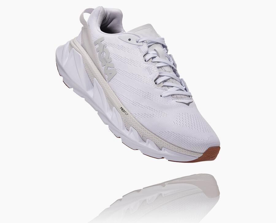 Hoka Mens Walking Shoes NZ - Hoka Elevon 2 White (DQK926837)